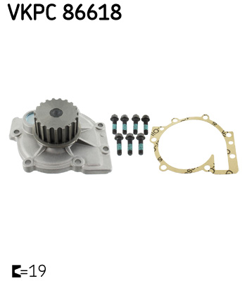 Pompă de apă, răcire motor VKPC 86618 SKF